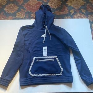 Adidas Men's Navy Blue Pullover Hoodie